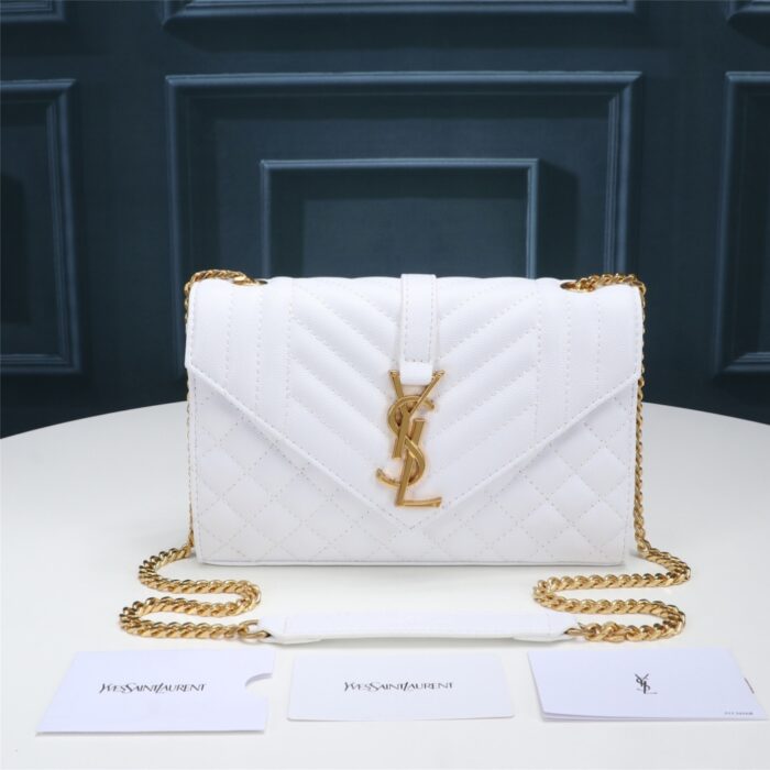 Saint Laurent Envelope Small White 21Cm - Image 2