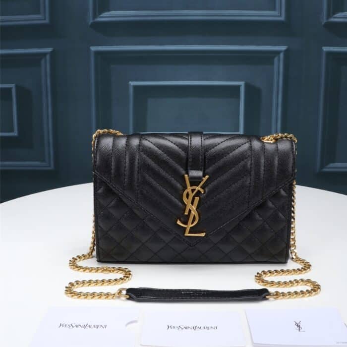 Saint Laurent Envelope Small Black 21Cm - Image 2