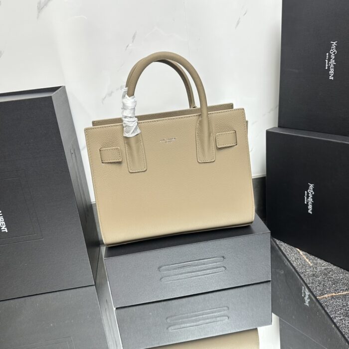 Saint Laurent Sac De Jour In Smooth Baby Dark Beige 26cm - Image 2