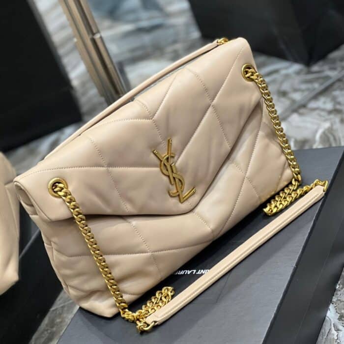 Saint Laurent Puffer Medium Beige 35Cm - Image 3