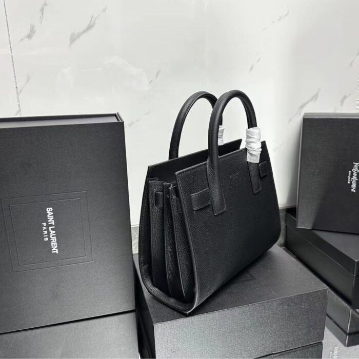 Saint Laurent Sac De Jour In Smooth Baby Black 26cm - Image 3