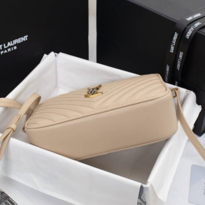 Saint Laurent Lou Camera Bag Dark Beige 23Cm - Image 3