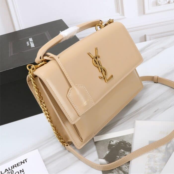Saint Laurent Sunset Medium Dark Beige 25Cm - Image 4