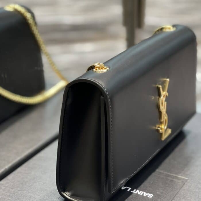 Saint Laurent Kate Medium In Grain De Poudre Black 24cm - Image 4
