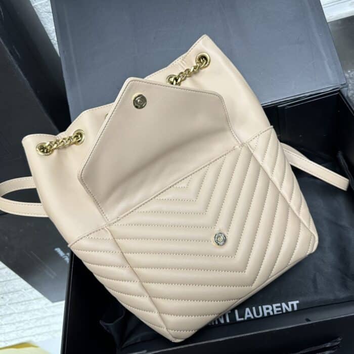 Saint Laurent Mini Joe Bag In Cream 19Cm - Image 4
