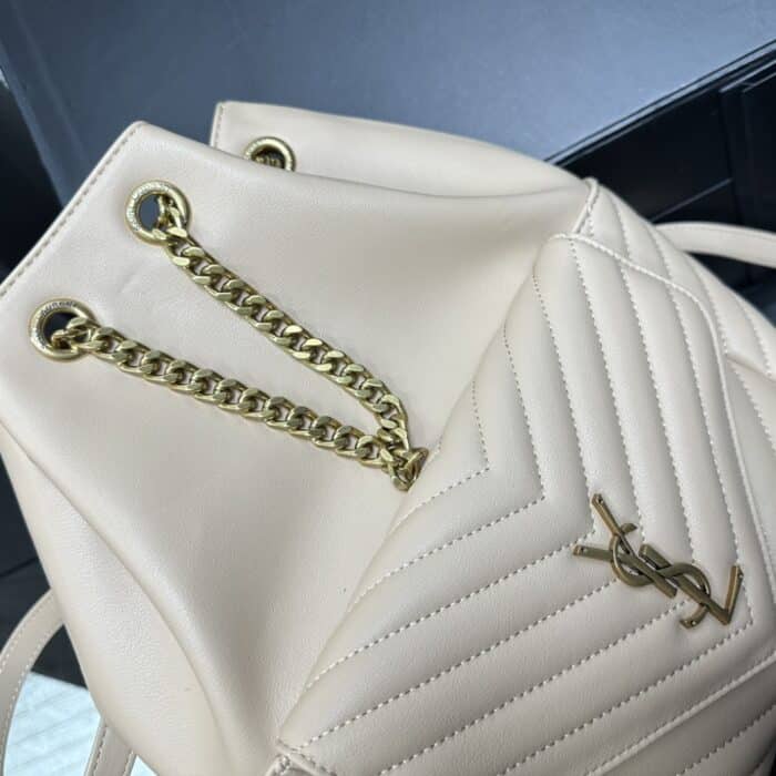 Saint Laurent Joe Backpack Cream 22cm - Image 5