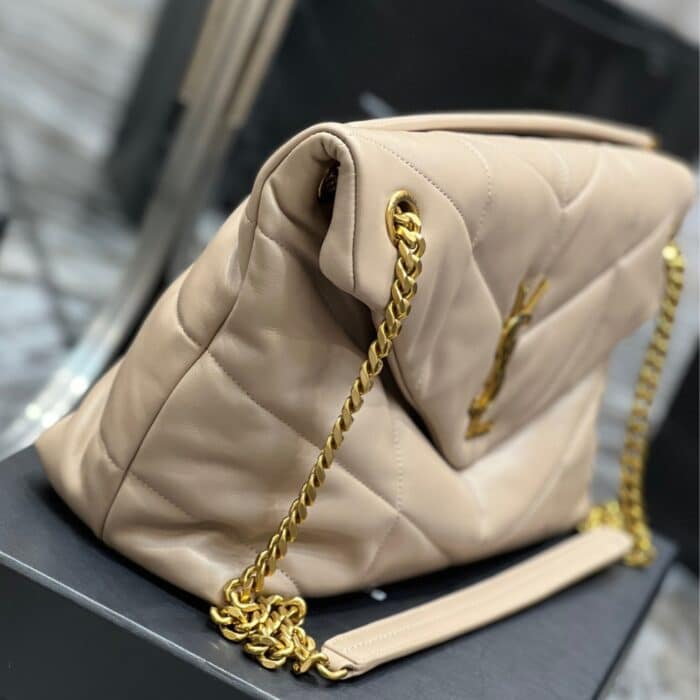 Saint Laurent Puffer Medium Beige 35Cm - Image 6