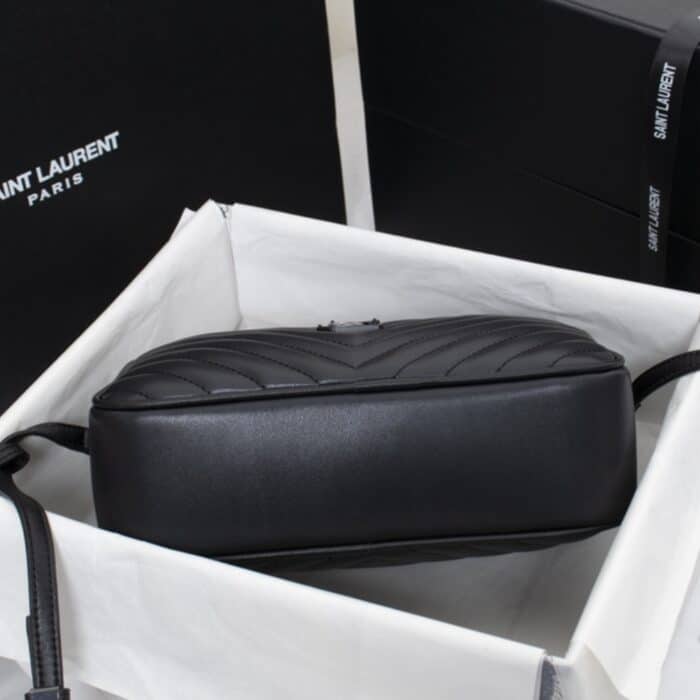 Saint Laurent Lou Camera Bag Matte Black Metal 23Cm - Image 6