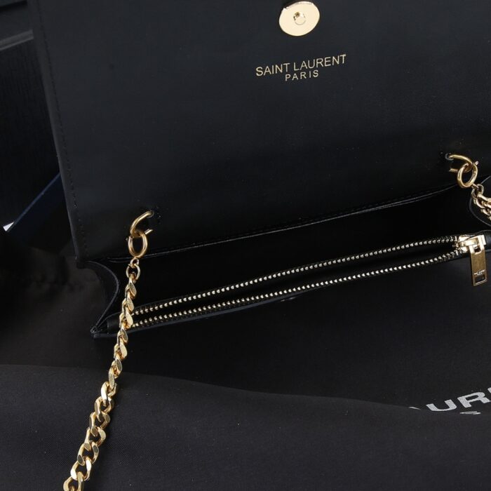 Saint Laurent Kate Small In Grain De Poudre Black 20Cm - Image 6