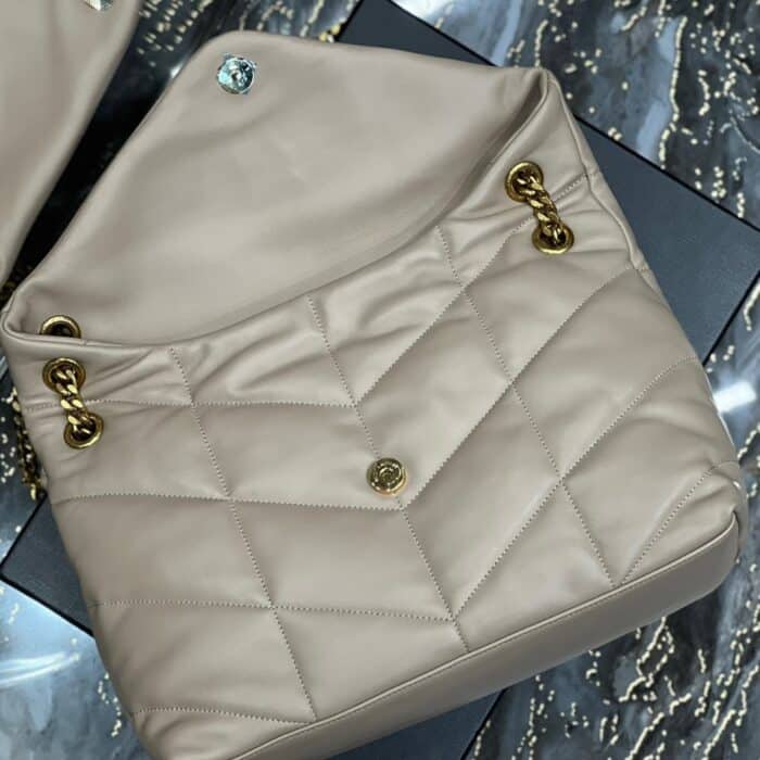 Saint Laurent Puffer Medium Beige 35Cm - Image 7