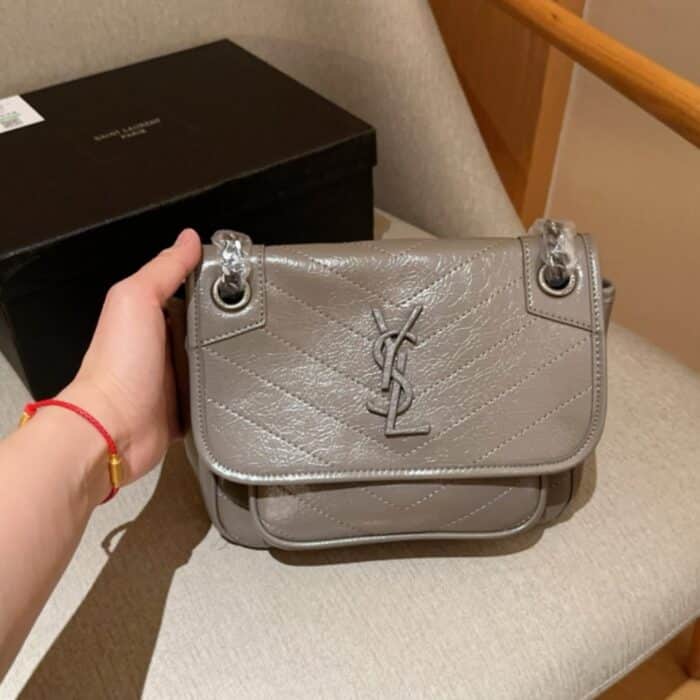 Saint Laurent Niki Baby In Vintage Storm 22cm - Image 2