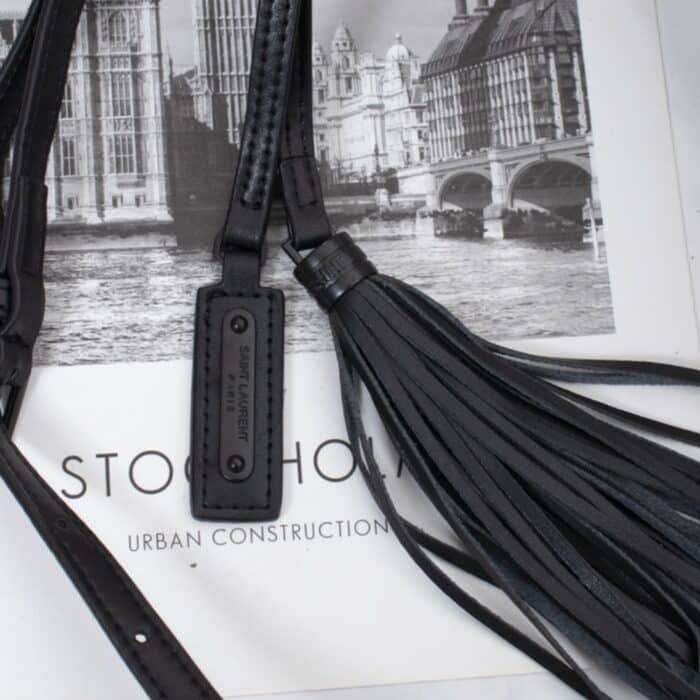 Saint Laurent Lou Camera Bag Matte Black Metal 23Cm - Image 7