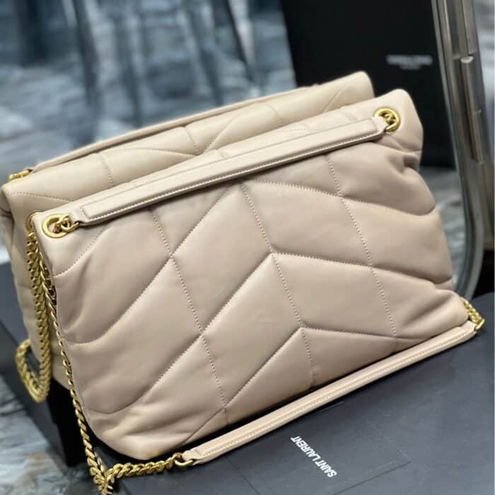 Saint Laurent Puffer Medium Beige 35Cm - Image 8
