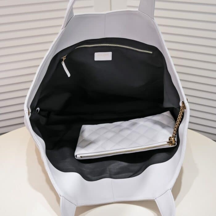 Saint Laurent Icare Maxi Shopping Bag White 58Cm - Image 7