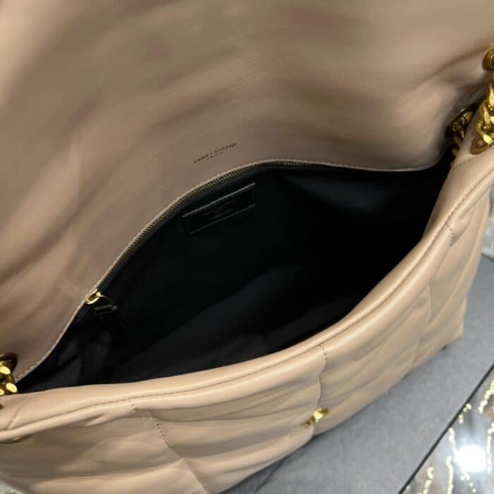 Saint Laurent Puffer Medium Beige 35Cm - Image 9