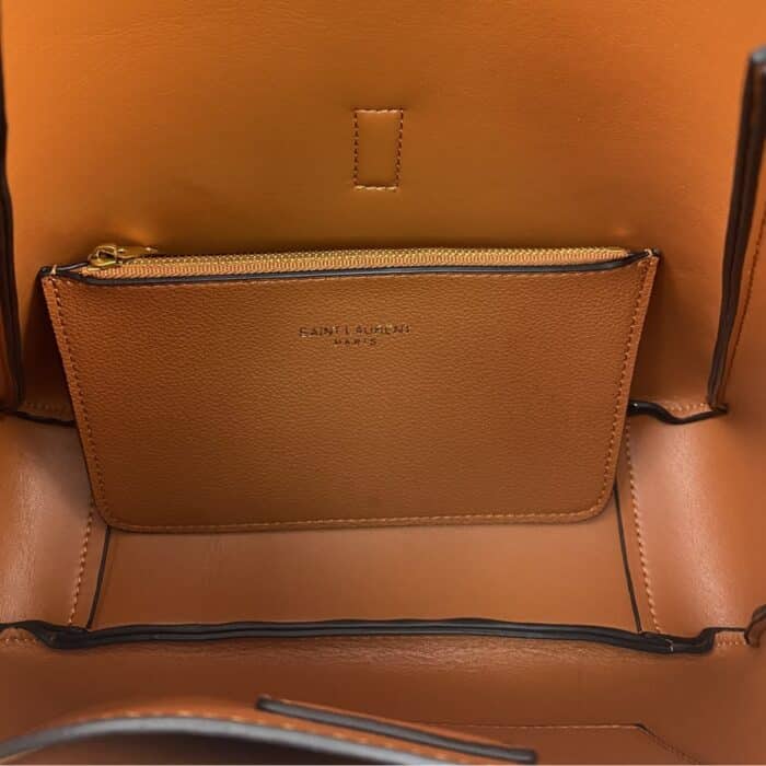 Saint Laurent Le 5 À 7 Supple Large Orange 27cm - Image 7
