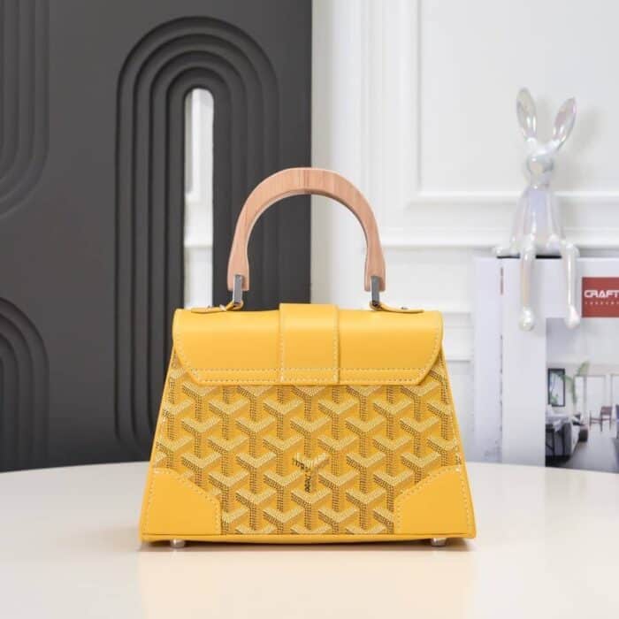 Goyard Saïgon Structuré Mini Bag Yellow 21Cm - Image 5