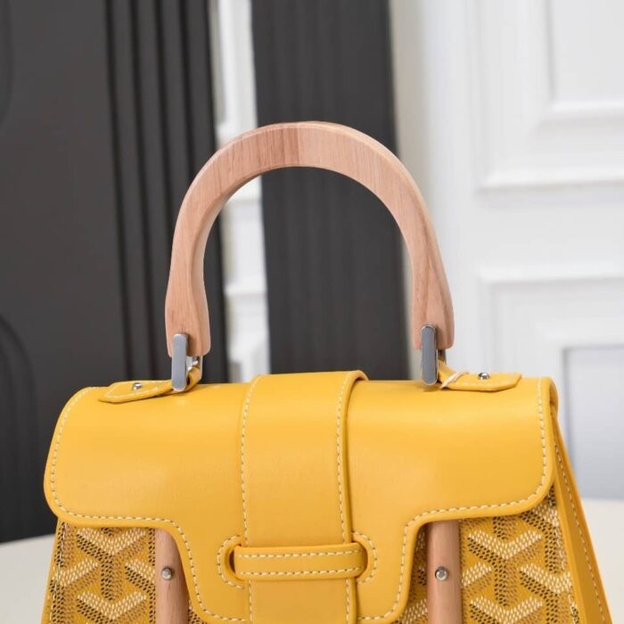 Goyard Saïgon Structuré Mini Bag Yellow 21Cm - Image 3