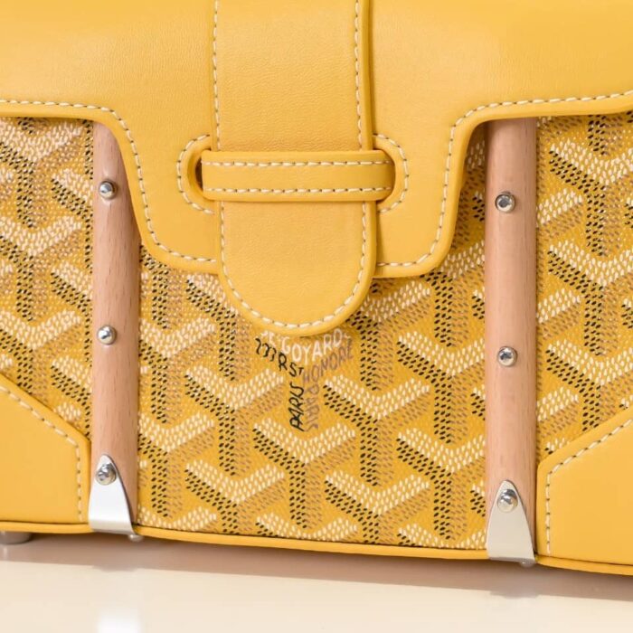 Goyard Saïgon Structuré Mini Bag Yellow 21Cm - Image 4