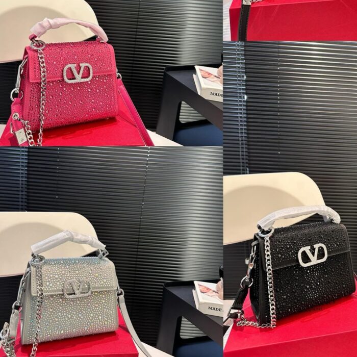 Valentino Vsling Mini Handbag With Sparkling Crystal 19Cm - Image 6