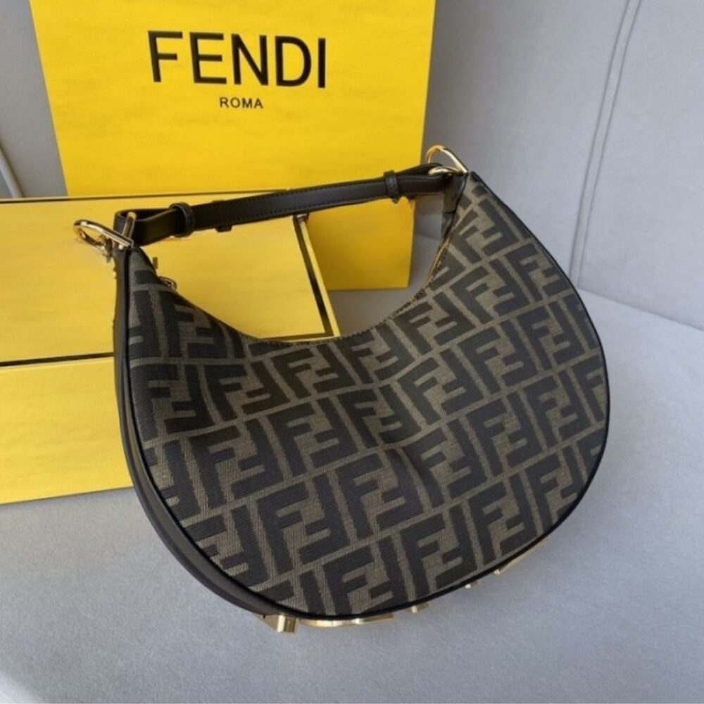 Alternative view of Fendi Fendigraphy Bag Brown 28cm