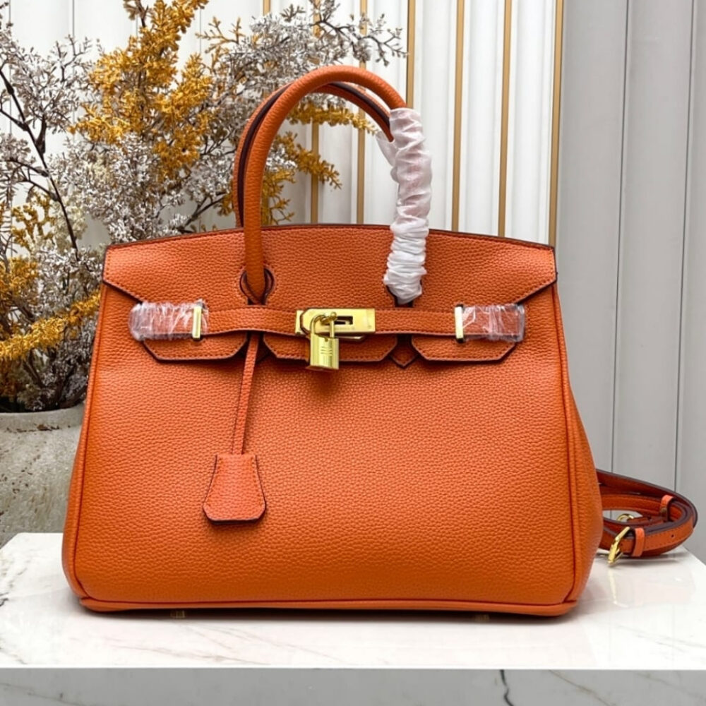 Alternative view of Hermes Birkin 25 Bag Togo Orange 25cm