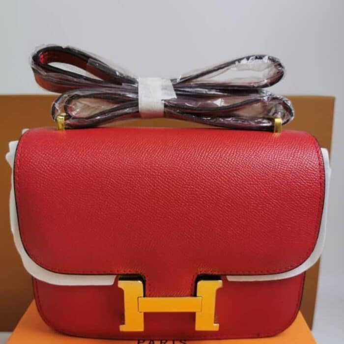 Hermès Constance Epsom Rouge Grenat 19cm - Image 2