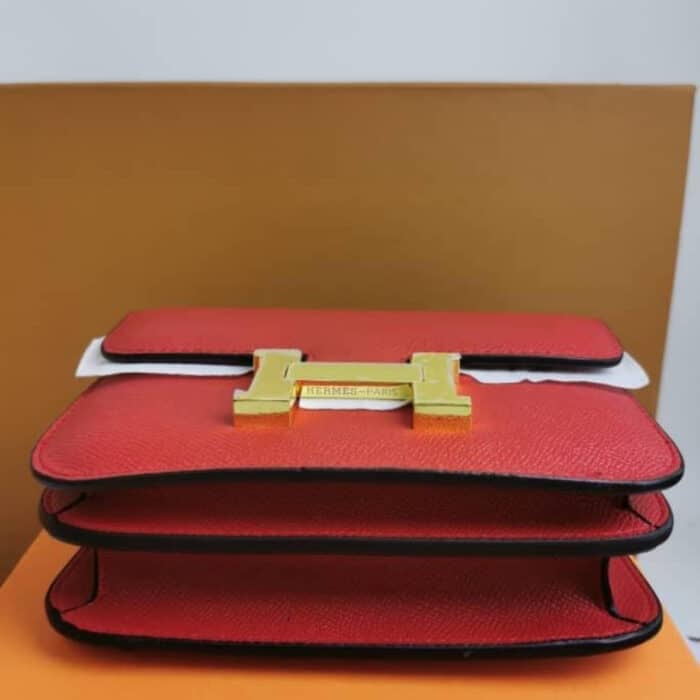 Hermès Constance Epsom Rouge Grenat 19cm - Image 4