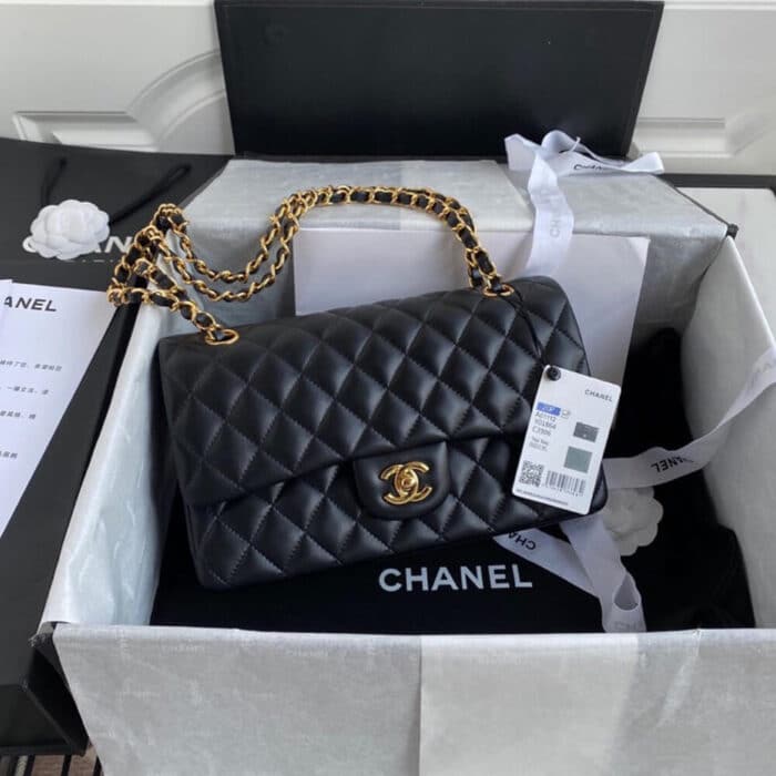 Chanel Classic Flap Bag Black 30cm - Image 4
