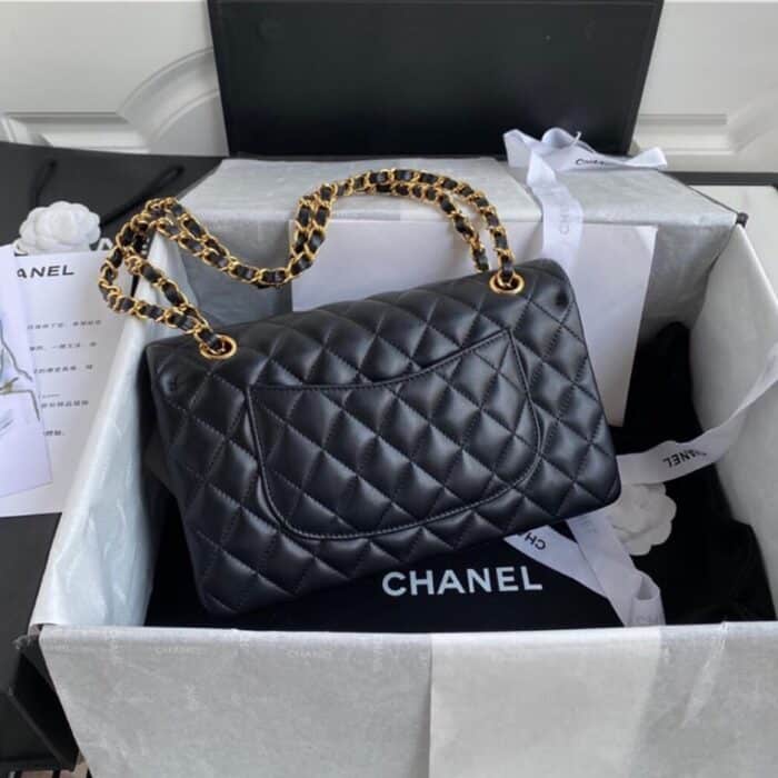 Chanel Classic Flap Bag Black 30cm - Image 3