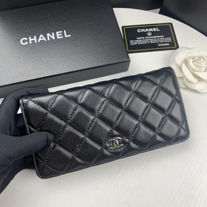 Chanel Classic Long Flap Wallet Black 19.5cm - Image 2