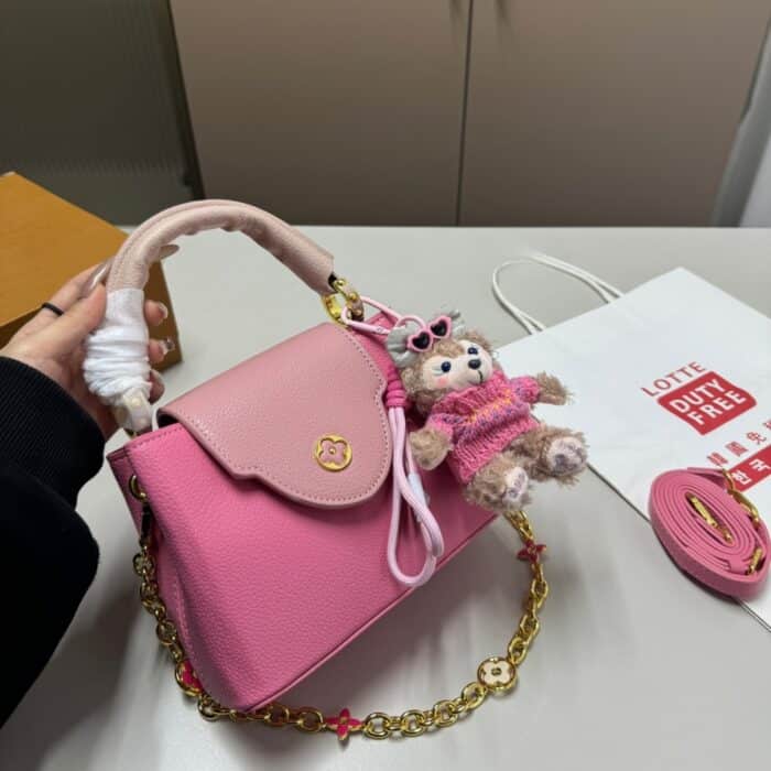 Louis Vuitton Mini Capucines Rose Chamallow Pink 20cm M22375 - Image 2