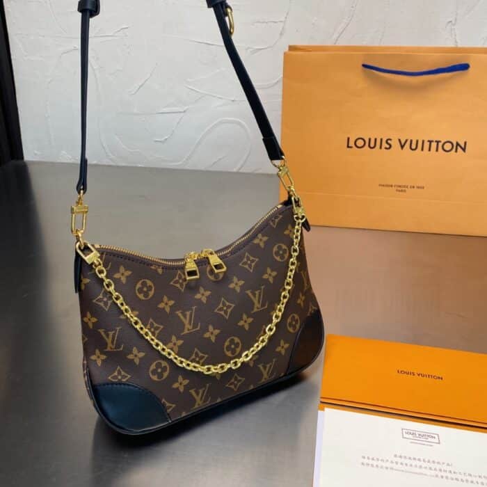Louis Vuitton Boulogne Handbag Monogram Black 25cm M45831 - Image 2
