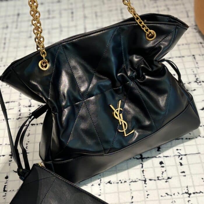 Saint Laurent Jamie 4 3 Shopping In Black 33cm 809824AAB321000 - Image 3