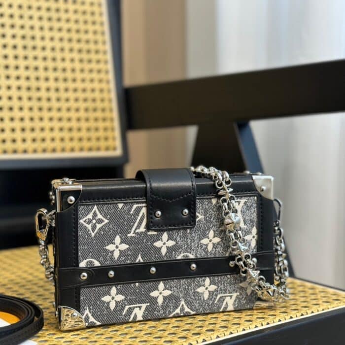 Louis Vuitton Petite Malle Bag Grey 19cm M21462 - Image 3