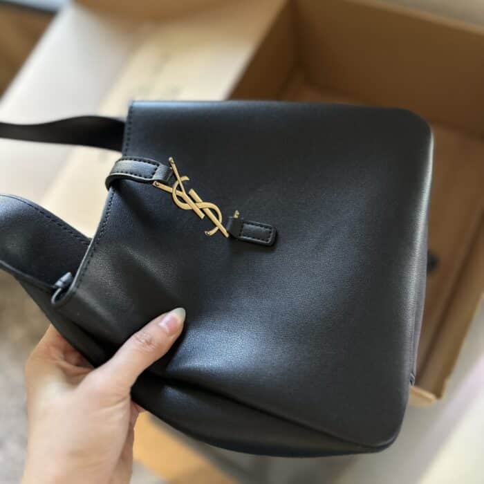 Saint Laurent Le 5 À 7 Supple Small Black 24cm 713938AAAUQ1000 - Image 4