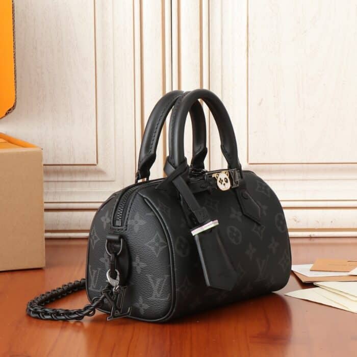 Louis Vuitton Speedy Bandoulière Monogram Black 19cm M24606 - Image 4