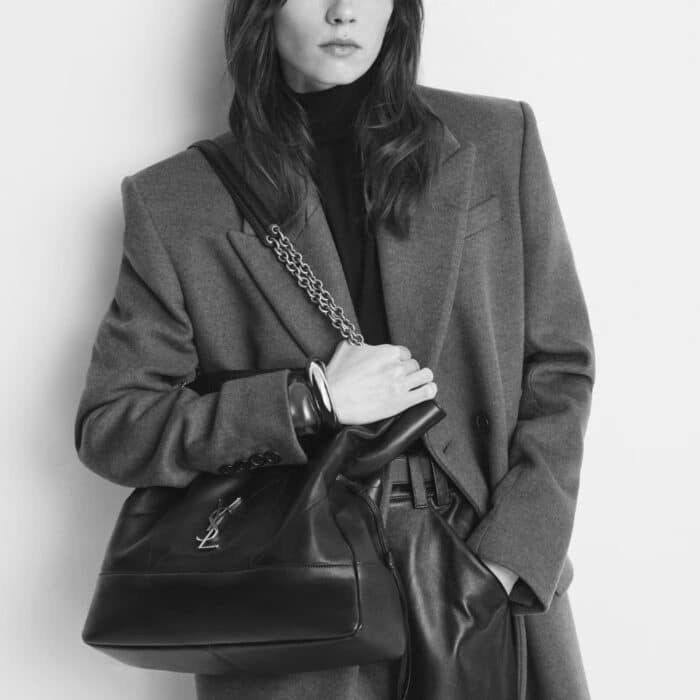 Saint Laurent Jamie 4 3 Shopping In Black 33cm 809824AAB321000 - Image 7