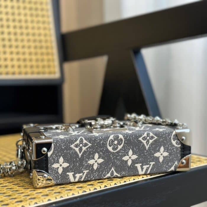 Louis Vuitton Petite Malle Bag Grey 19cm M21462 - Image 5