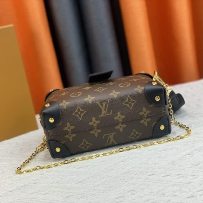 Louis Vuitton Petite Malle Souple Monogram Black 20cm M45571 - Image 5