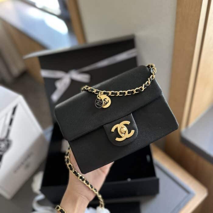 Chanel Small Flap Bag Black 18cm AS5186 B18321 94305 - Image 5
