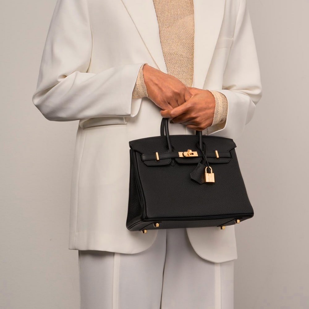 Hermes Birkin 25 Bag Togo Black 25cm photo review