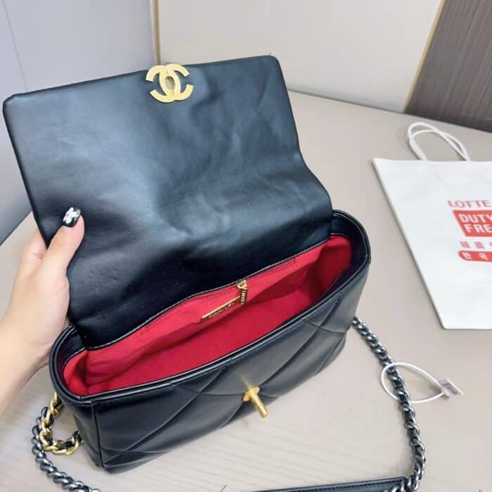 Chanel 19 Bag In Midnight Blue 28cm - Image 6