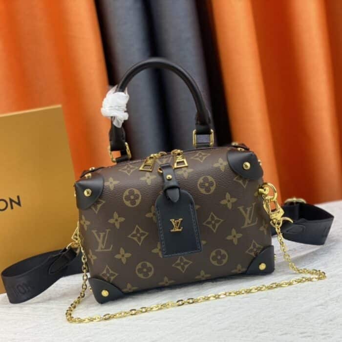 Louis Vuitton Petite Malle Souple Monogram Black 20cm M45571 - Image 6