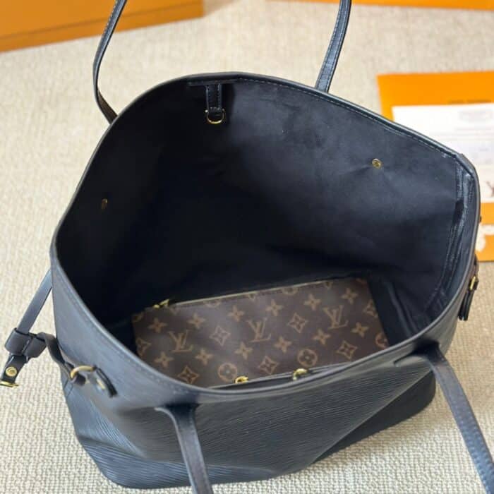 Louis Vuitton Neverfull MM Epi Leather Black 32cm M11930 - Image 7