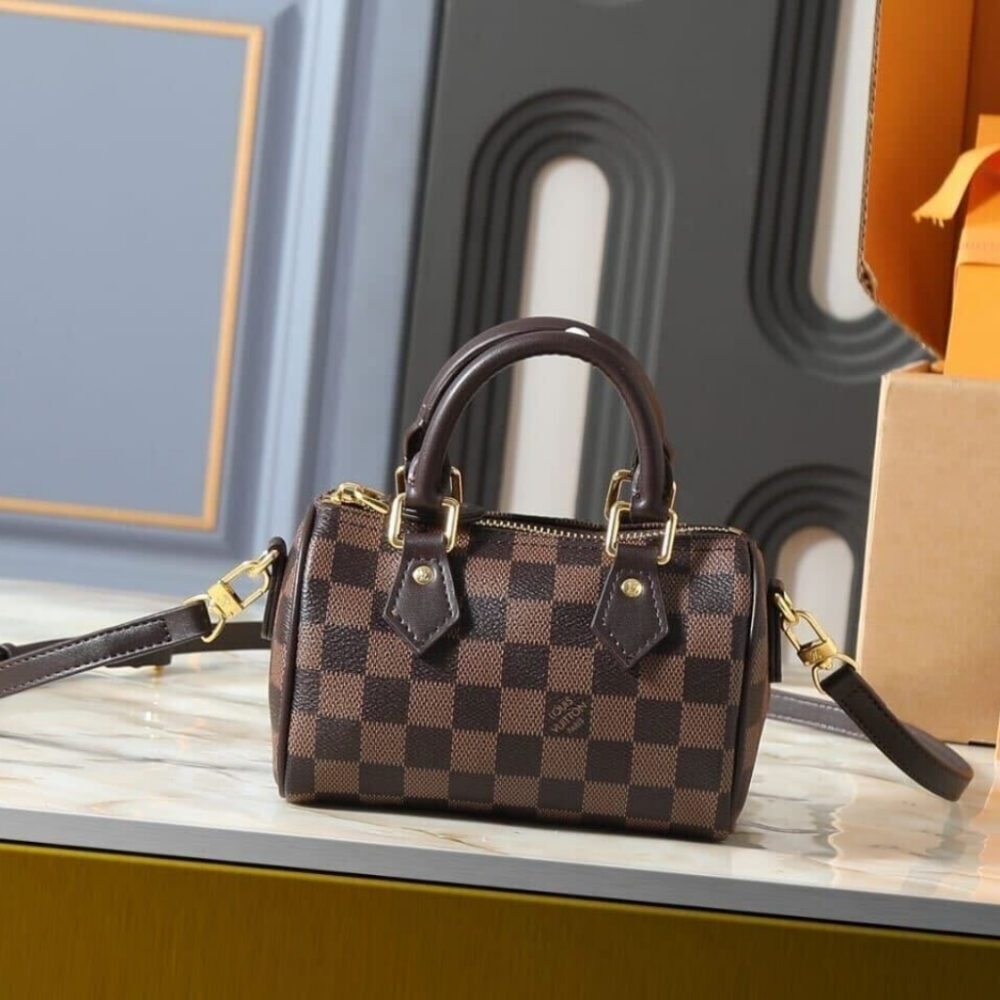 Alternative view of Louis Vuitton Speedy Bandoulière Damier Ebene 17cm N40489