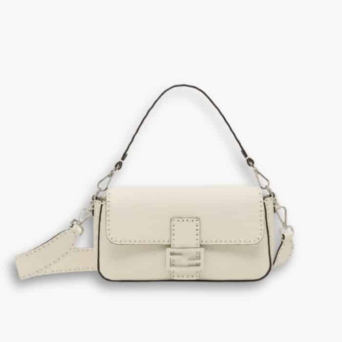 Fendi Baguette Bag White 27cm 8BR600AH95F0VWM