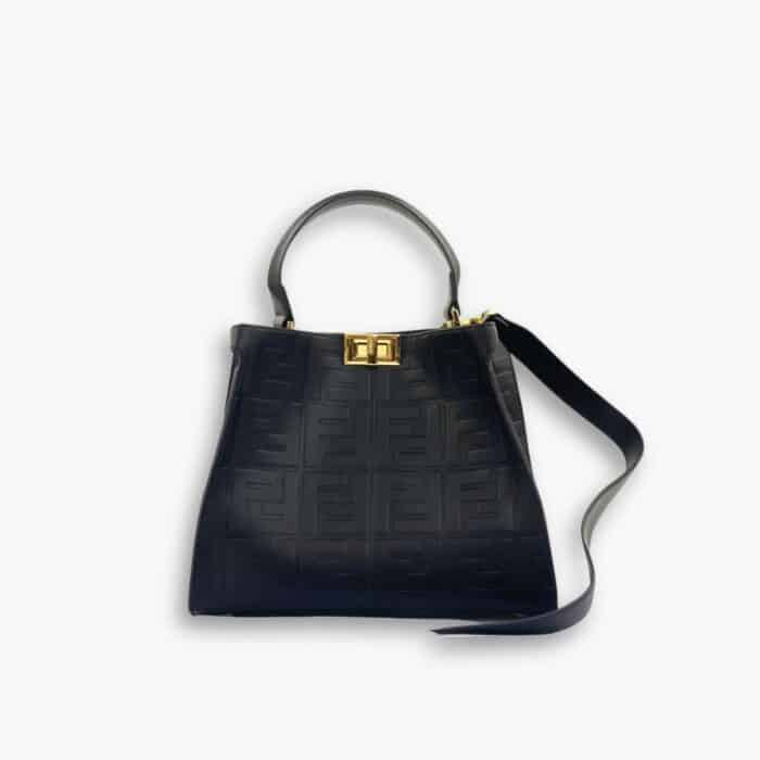 Fendi Peekaboo Bag Black 30cm