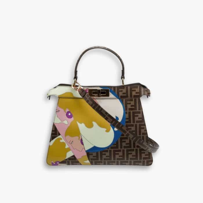 Fendi Peekaboo Bag Brown 33cm 8BN244AJGOF1HB5