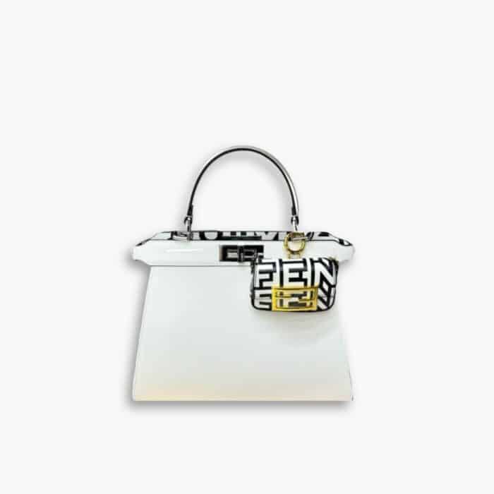 Fendi Peekaboo IseeU Bag White 24cm